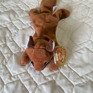 Ty Brown “Sly” the Fox Plush Beanie Baby Toy with White Accents